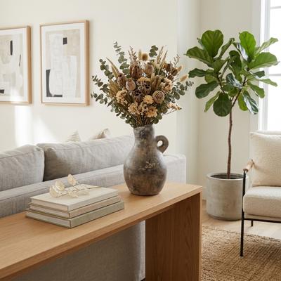 Sagebrook Home Seasoned Jug Terracotta Vase for Refined Modern Bedroom
