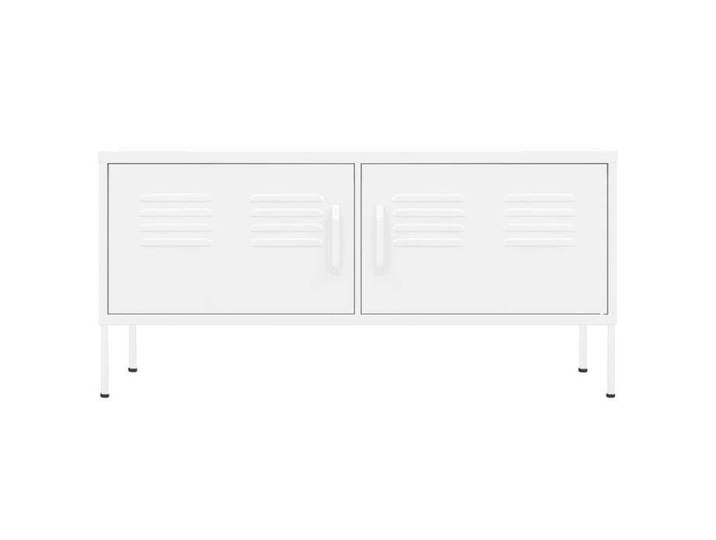 Promo 2026 Meuble TV/Cabinet - UU - MEUBLE DE SALON - ARMOIRE TV/HIFI - Blanc 105x35x50cm Acier - M4696288