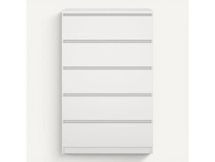 Commode 5 tiroirs BEST blanc mat