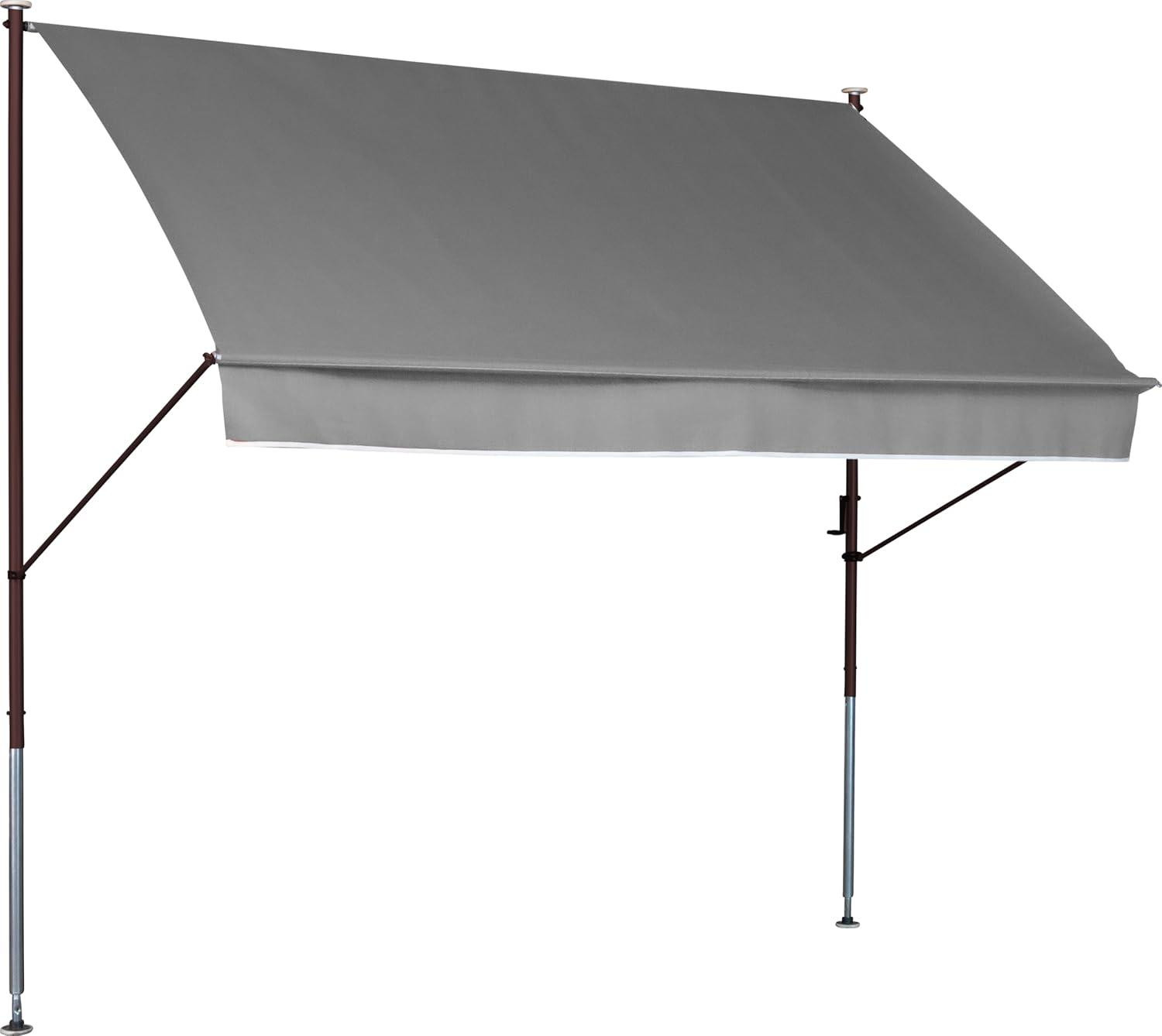 Selius Klemluifel Zonwering Grijs 200 cm