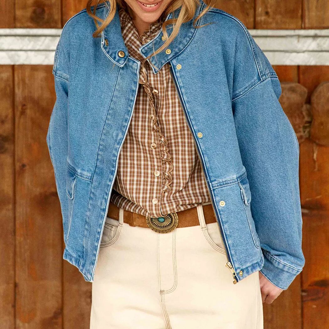 La Petite Etoile - Jacke, für Damen, Stone Washed, Größe M