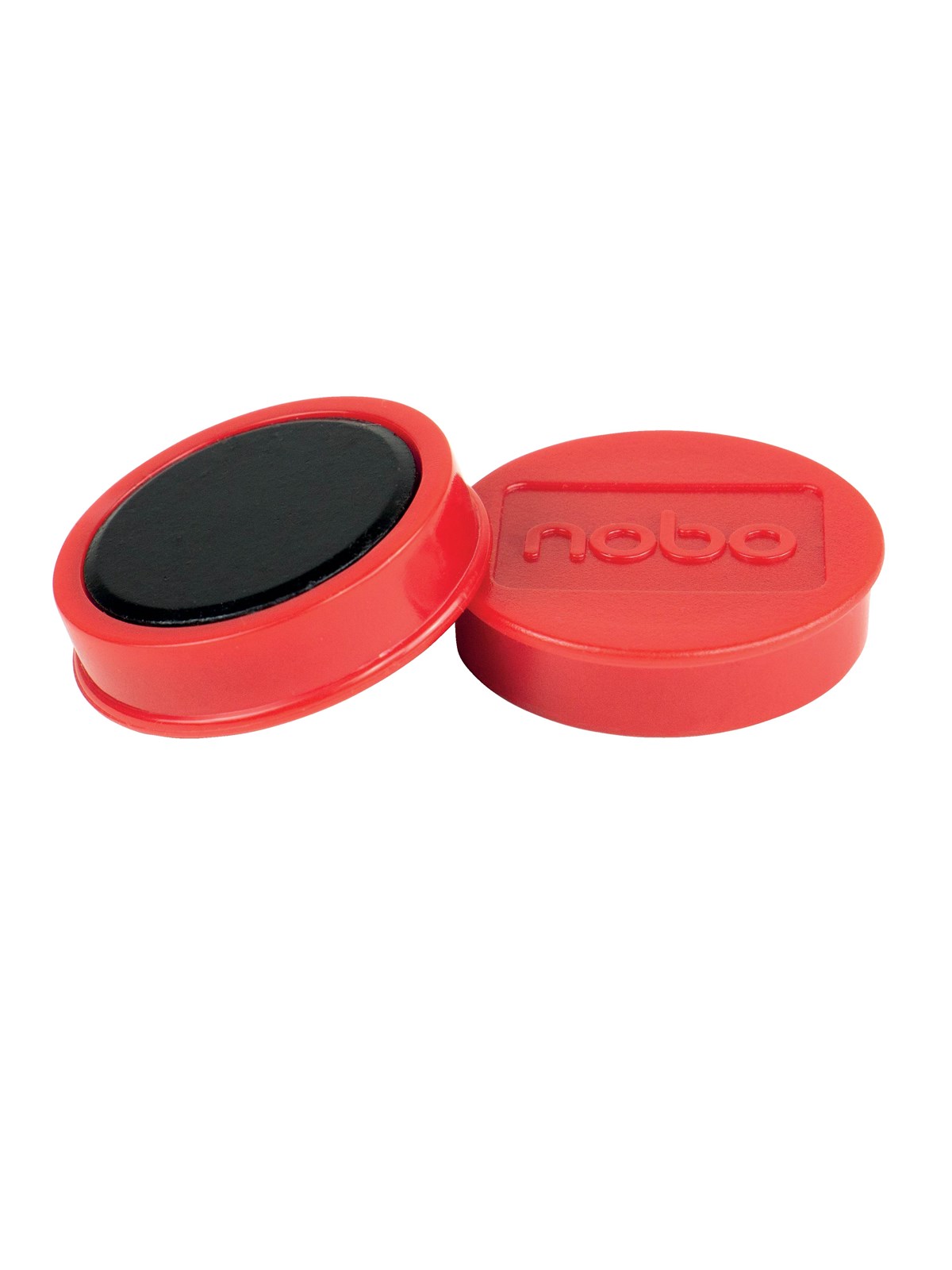 Nobo Magnete, 38 mm, extra stark, 10 Stück, farbig sortiert Rot