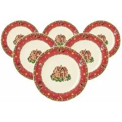 Seltmann Weiden Marieluise Weihnachtsnostalgie Frühstücksteller ø 20 cm 6er Set