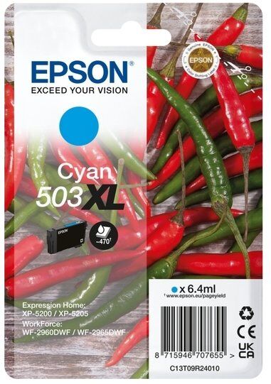 Epson T503xl Blækpatron, Cyan