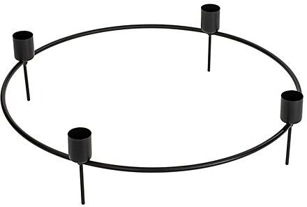 Stabkerzenhalter mit Dornen, schwarz