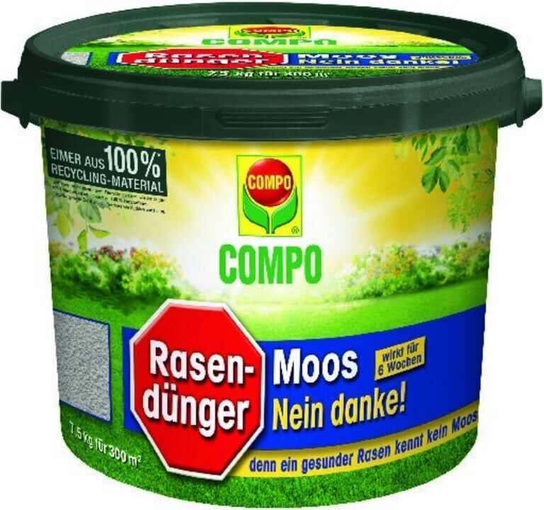 COMPO Rasendünger Moos - Nein danke 7,5kg Eimer (1390788004)