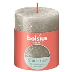 Bolsius, Kerzen, Rustic Pillar Candles Shimmer Champagne