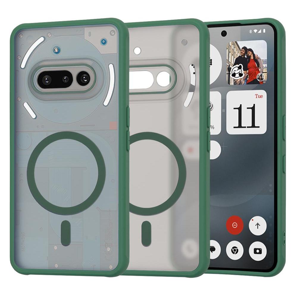 Techsuit - HaloFrost MagSafe Series - Nothing Phone (3a) - Midnight Green (Nothing Phone (3a)) (56365636)
