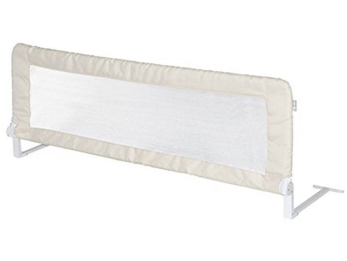 Roba Bettschutzgitter Klipp-Klapp 100 - Rausfallschutz Klappbar Für Babys & Kinder - Schutzgitter Für Kinderbetten - 50 Hoch - Beige