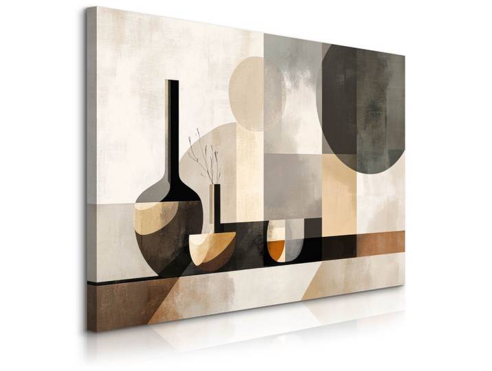 LEINWANDBILD Abstraktion Boho Stil 90/60 cm