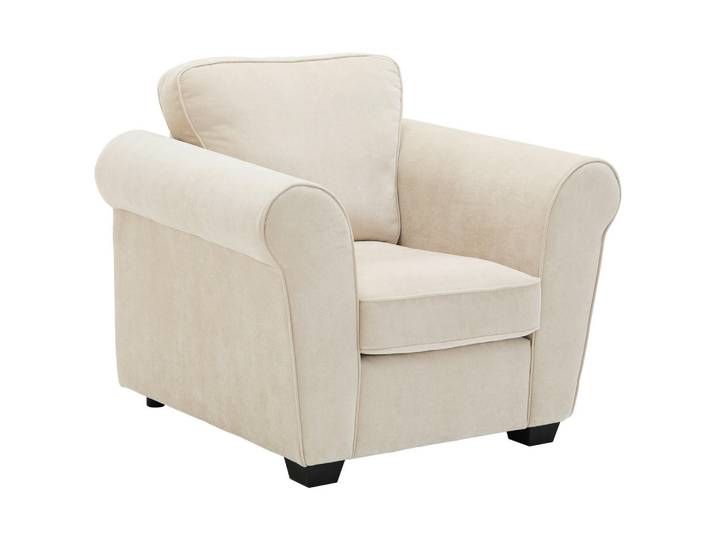 Carryhome Sessel, Beige, Kunststoff, Füllung: Schaumstoff, 106x88x86 cm, Wohnzimmer, Sessel, Sessel