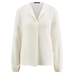 Bluse offenem Reverskragen Peter Hahn weiss, 40