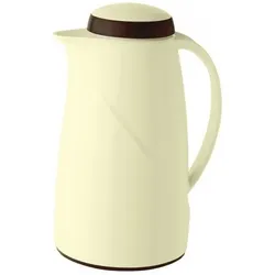 2x Helios Isolierkanne WAVE. Inhalt: 1.0 Liter. Farbe: vanille. Kunststoff. Drehverschluß