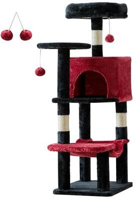 Uplifted Finds Premium 44 Inch Tall Multi Cat Climbing Tower red