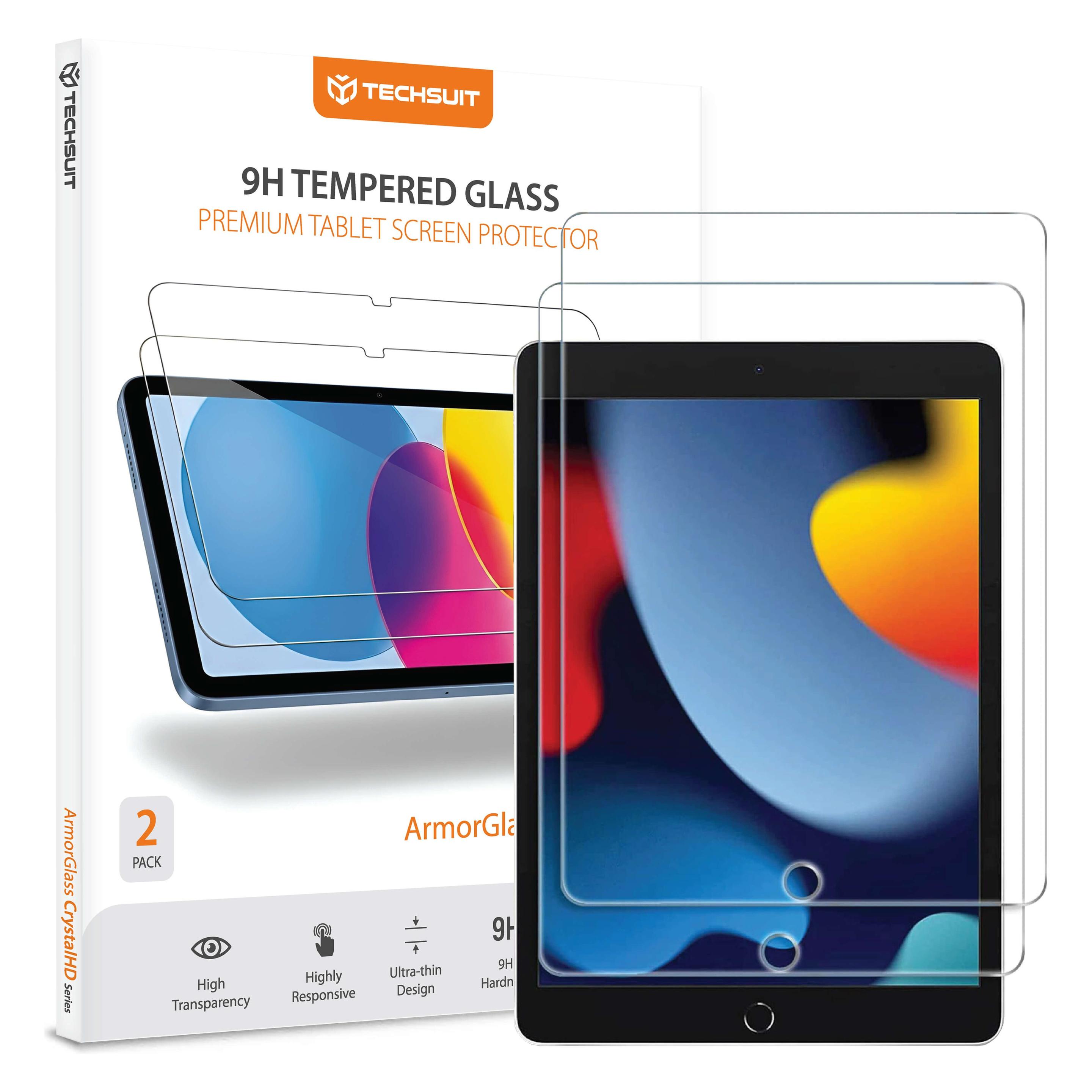 Techsuit - ArmorGlass CrystalHD (2 pack) - iPad 7 10.2" (2019) - Clear (2 Stk., Apple iPad 2019 (7. Gen)) (65367286)