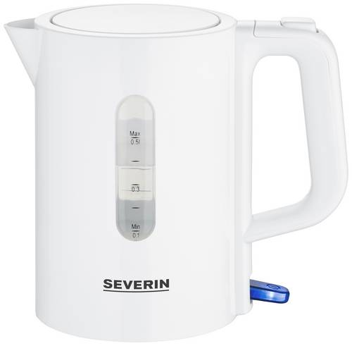 Severin WK 3462 Wasserkocher schnurlos, Überhitzungsschutz, BPA-frei Weiß Fassungsvermögen: 0.5l