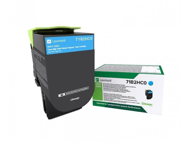 Lexmark CS/CX 417, 517 Rückgabe-Tonerkassette Cyan hohe Kapazität ca. 3.500 Seit