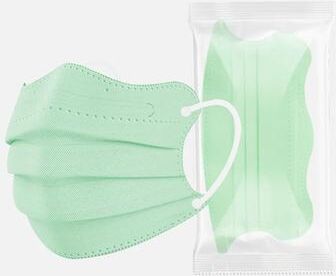 Uplift Picks Butterfly Shaped Disposable Face Masks Pink 3 Layer Protective Masks For Women green 200 Pcs