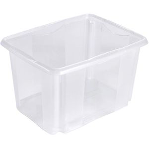 Keeeper Aufbewahrungsbox Emil, 30 Liter, Kunststoff, transparent, A3, 45 x 35 x 27 cm