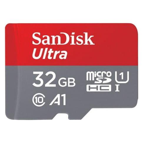 Sandisk Karta Ultra MicroSDHC 32 GB Klasse 10 UHS-I/U1 A1 (SDSQUA4-032G-GN6MA) (32 GB, microSDHC, U1, UHS-I) (SDSQUA4-032G-GN6MA)