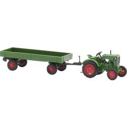 Busch 54102 H0 Landwirtschafts Modell Deutz F1M 414 mit landwirtschaftlichem Anhänger