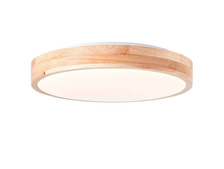 LED-Deckenleuchte Slimline Ø 34cm Weiß Kunststoffart: Acrylglas Material: Metall, Kunststoff, Holz teilmassiv Metallart: Eisen Oberfläche Holz:
