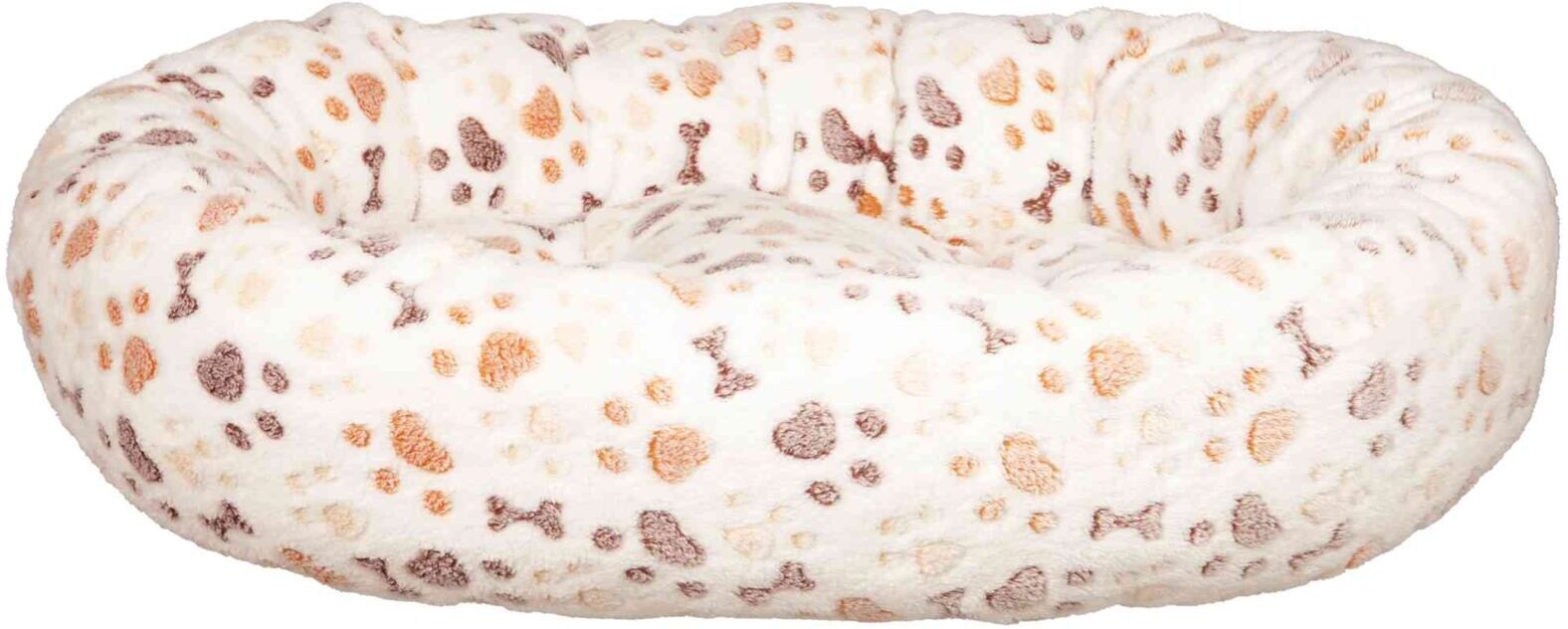 TRIXIE Bett Lingo, rund, 60 x 55 cm, weiß / beige