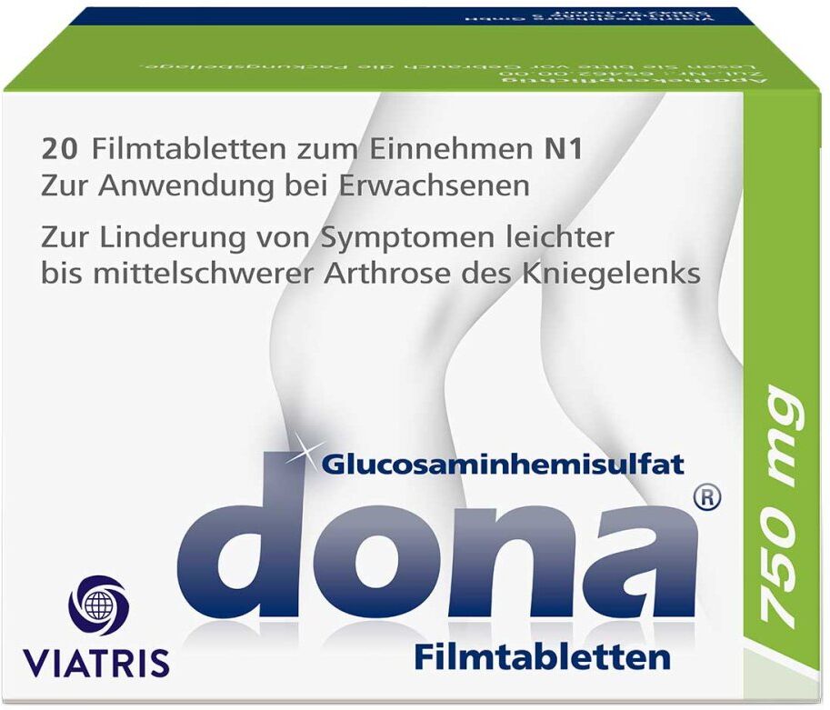 Dona 750 mg: Kniearznei bei Arthrose, hochdosiertes Glucosamin 20stk