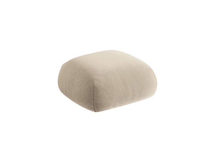 Design Sitzpouf Lony Samt Beige hell chosen by Bloomingloft