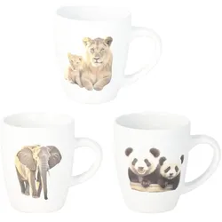 Excellent Houseware Becher Jungle, 3er-Set