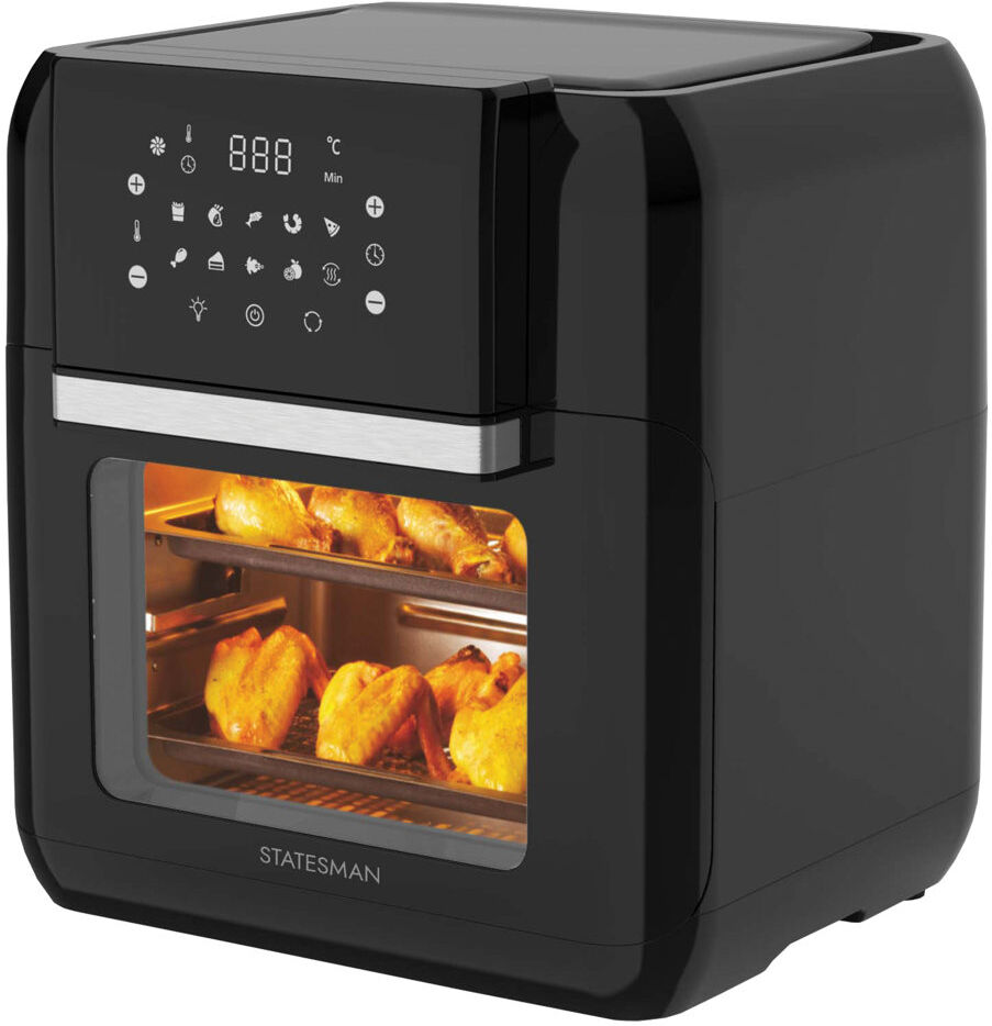 Statesman 11L Air Fryer Oven Black Black 11L