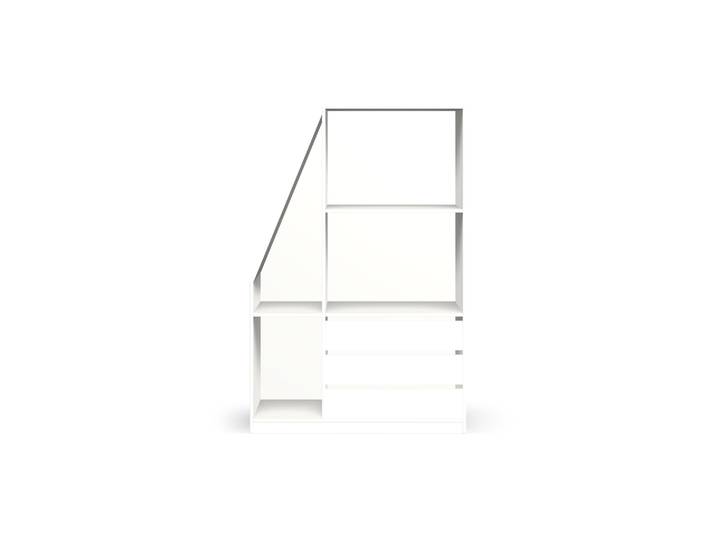 Weißer Dachschrägenschrank Premium Dekore Alpin­weiß