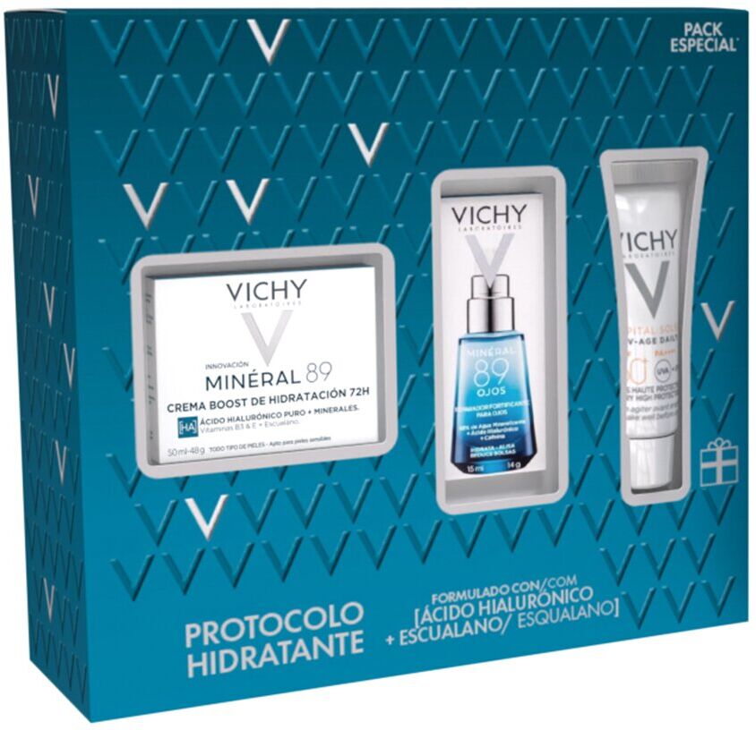 Vichy Cofre Minéral 89 Protocolo Hidratación y Refuerzo de la Barrera Cutánea .