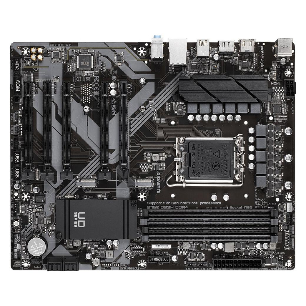 Gigabyte B760 DS3H DDR4 (LGA 1700, Intel B760 Express, ATX) (B760 DS3H DDR4)