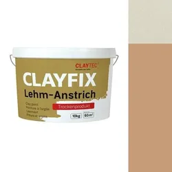 CLAYTEC CLAYFIX Lehm-Anstrich ROGE 4.1 Grobkorn - 10 kg Eimer