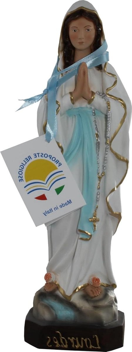 Handbeschilderd Madonna van Lourdes religieus beeld voor decoratie, Hoogte: 30 cm