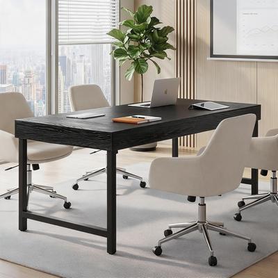 Bluebell Industrial 55-Inch Small Conference/Meeting Table with Metal Frame