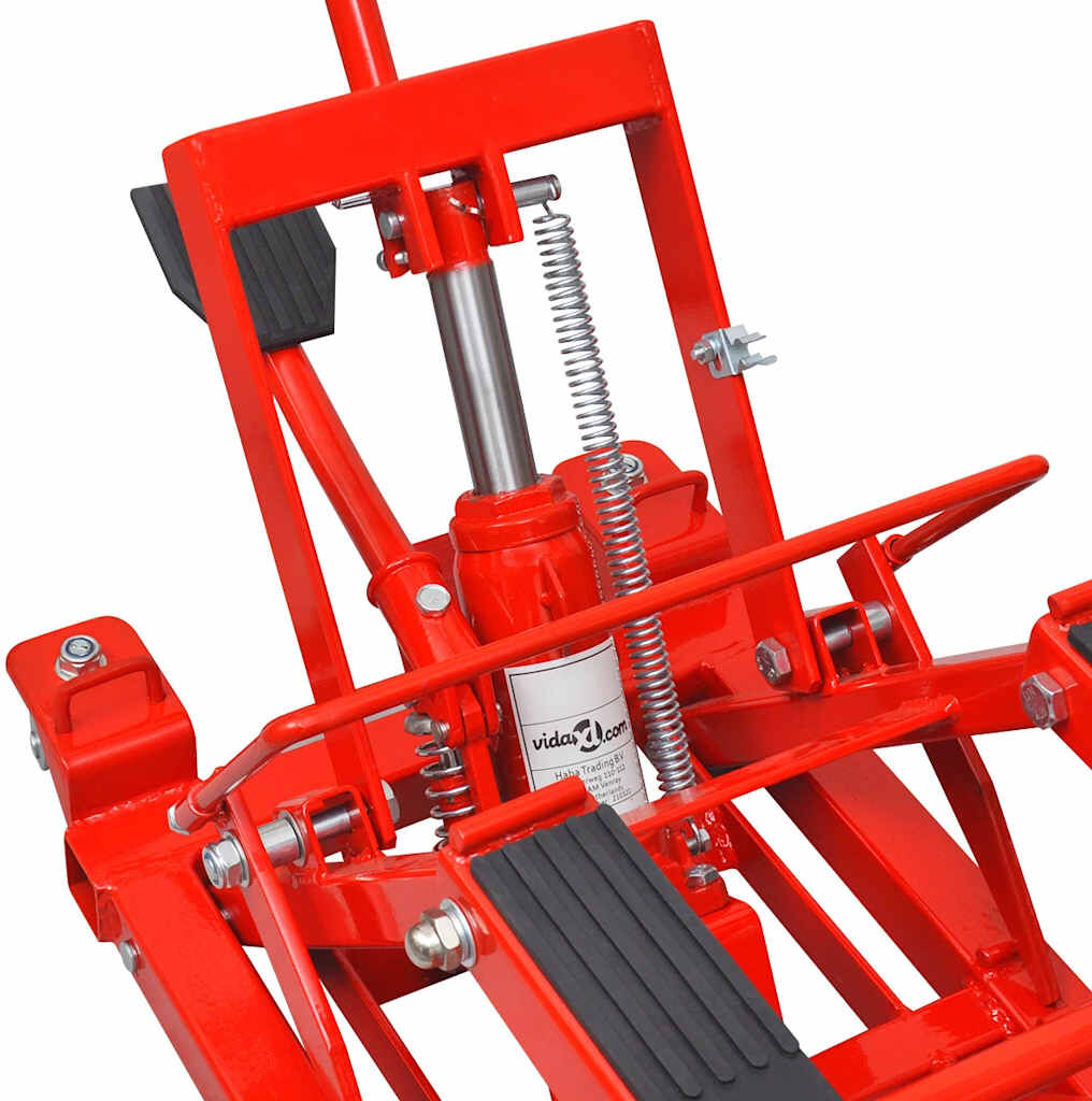 vidaXL Cric hydraulique de moto / VTT 680 kg Rouge