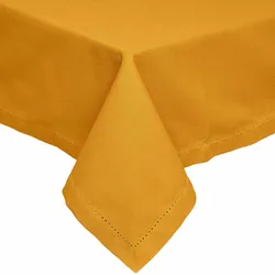 TISCHDECKE senfgelb 137/178 cm, 100% Baumwolle