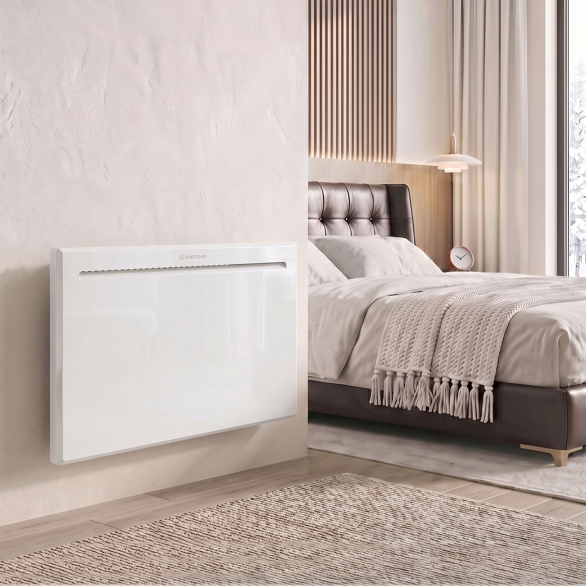 Homcom Stufa Elettrica 1500W Termoconvettore Elettrica da Parete e Terra, Compatibile con Alexa e Google Home, Bianco   Aosom Italy