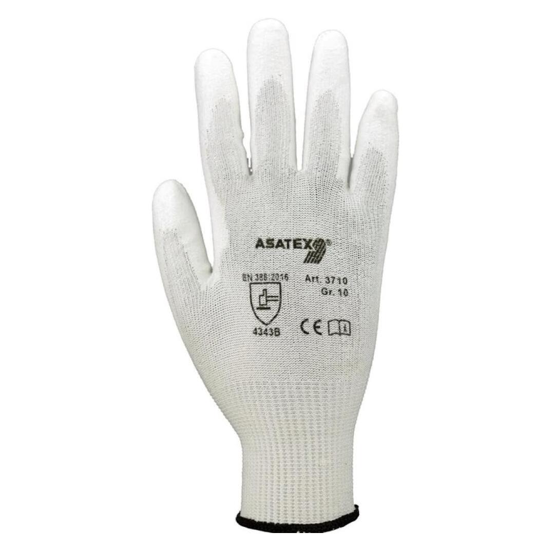 Asatex Schnittschutzhandschuhe Grösse 11 weiss EN 388 PSA-Kategorie II (11) (3710/11)