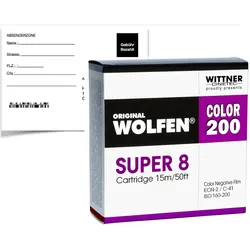 Color 200 Super 8 mit Entwicklung 2K Scan Download, 15m, Super8 Colorfilm