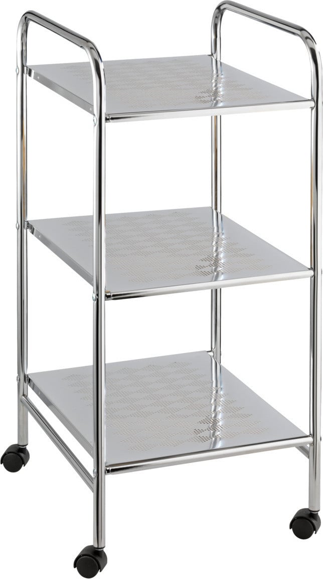 Wenko Sando multifunctionele badkamerrolhouder en trolley met planken