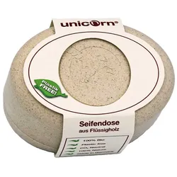 Seifendose Flüssigholz - sahneweiß groß