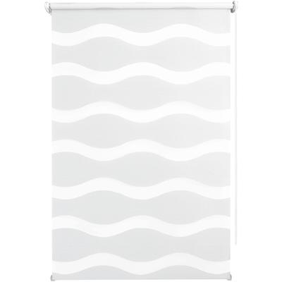 Doppelrollo GOOD LIFE "WAVE" Gr. 2, weiß, B:80cm H:150cm, Kunststoff, Metall, Polyester, Rollos