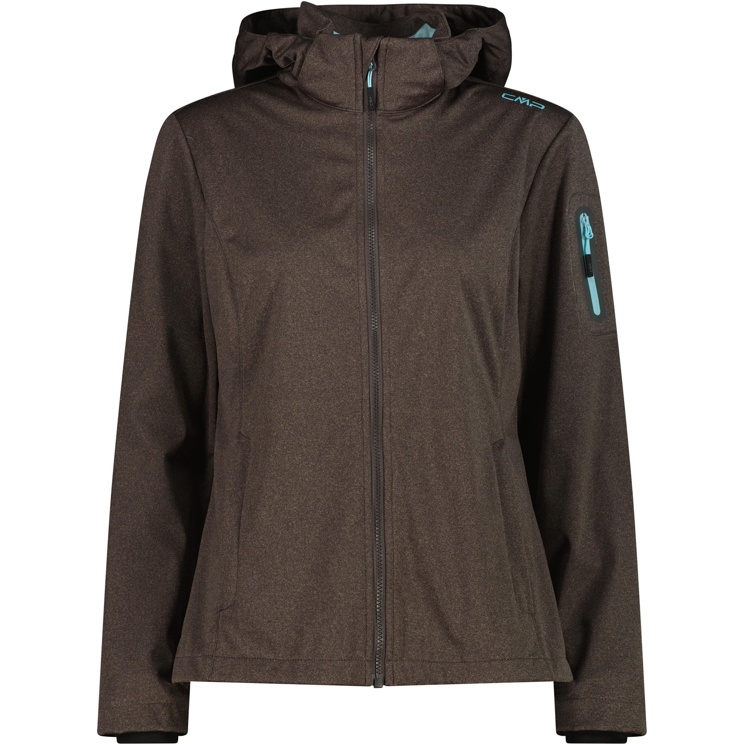 CMP Light Melange Softshell Damen Softshelljacke braun Größe XL Trekking Wasserabweisend Wasserabweisend