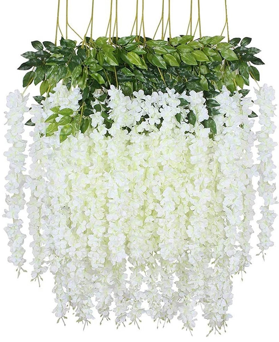 12 stuks Nep Wisteria Bloemen voor Decoratie