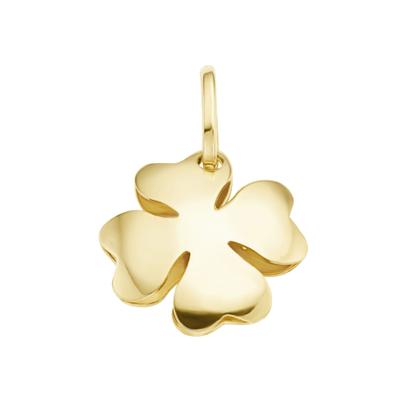 Kettenanhänger LUIGI MERANO "Kleeblatt, Gold 375", gold (gelb), Schmuckanhänger, Damen, onesize, Kettenanhänger