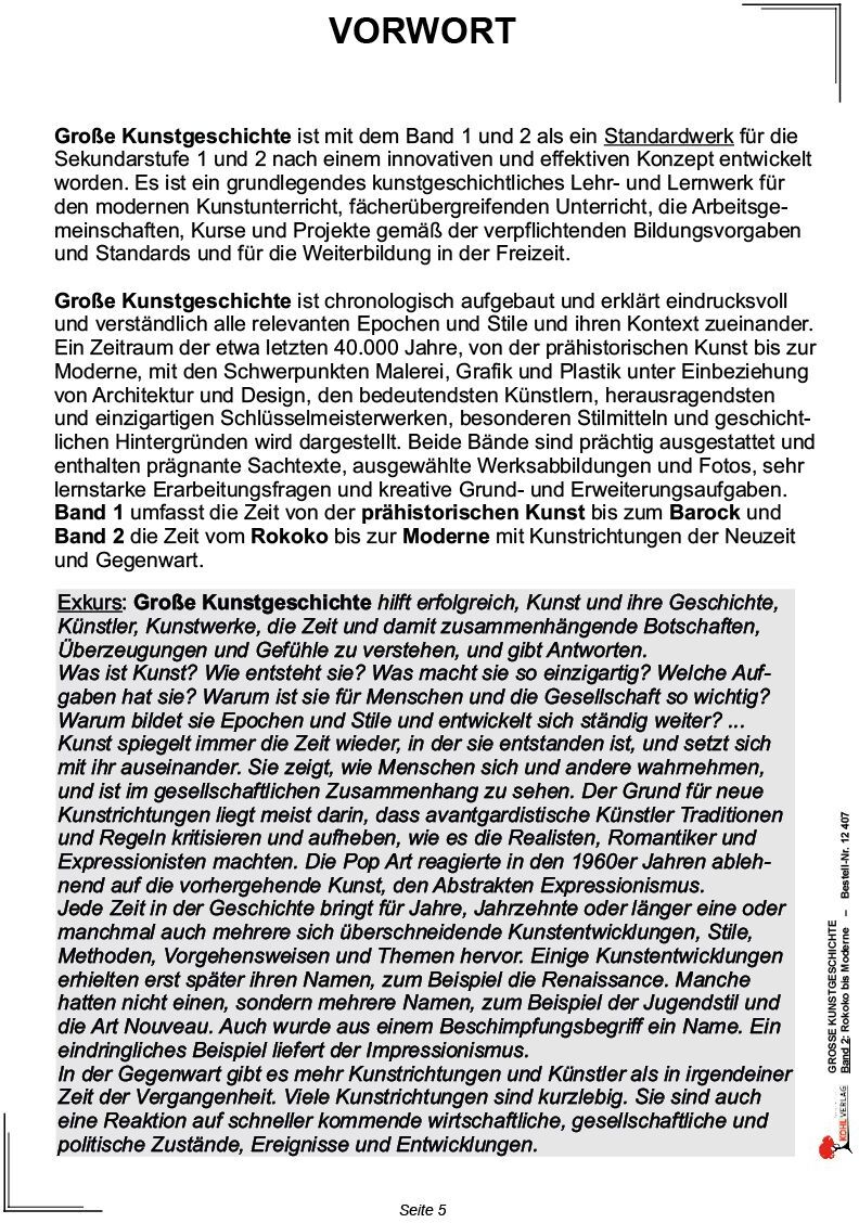 KOHL Verlag Große Kunstgeschichte / Band 2