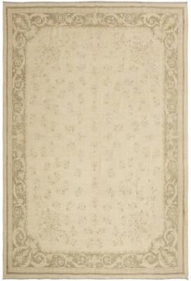 Treasured Knots Artisan Oushak Open Field Hand-Knotted Wool Area Rug